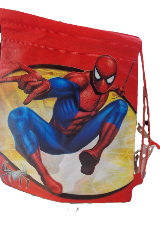 (Marval) Drawstring Spiderman Backpack Red - NB Store