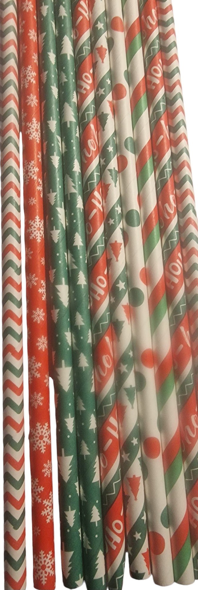 10 Reusable Christmas straws - NB Store