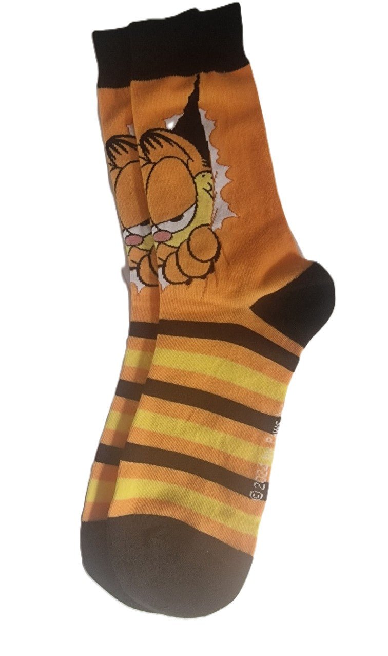 Mens Garfield Socks - Disney Character Novelty Socks (one size) - NB Store