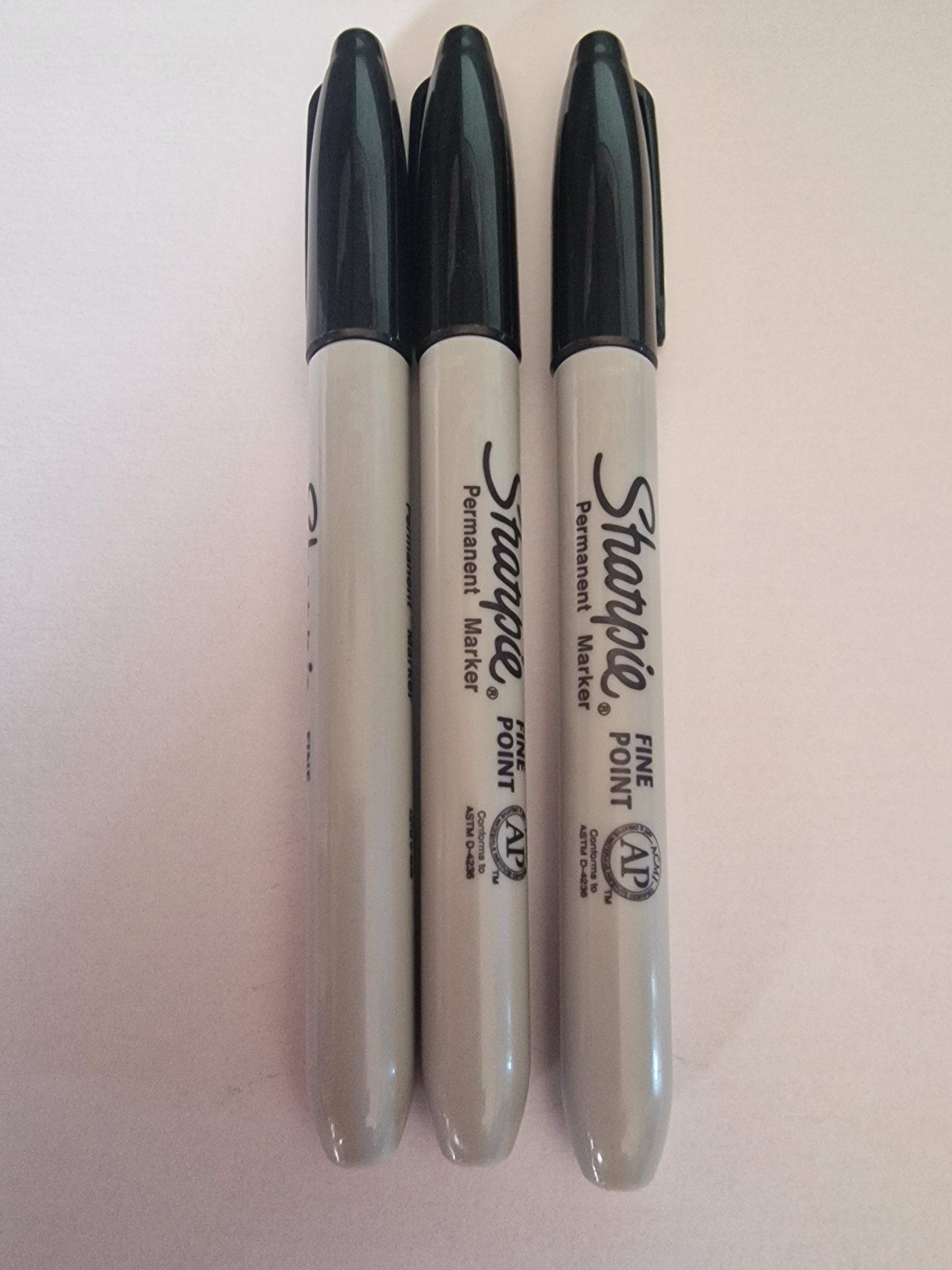 3Pc Sharpie permanent marker pens black - NB Store