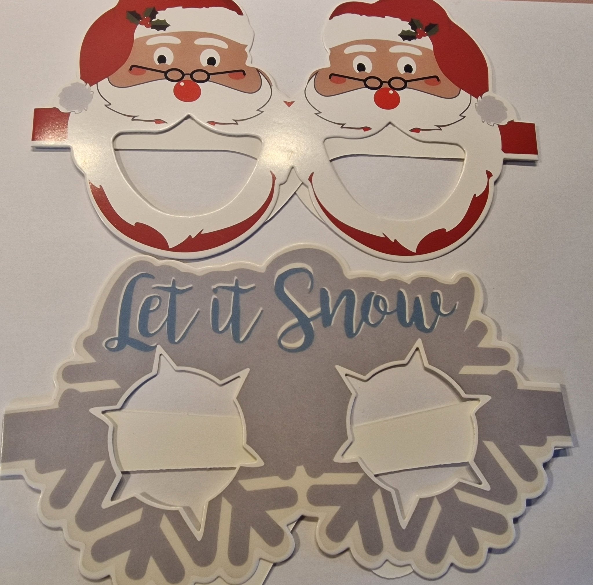2pc Paper Christmas Novelty Glasses - NB Store