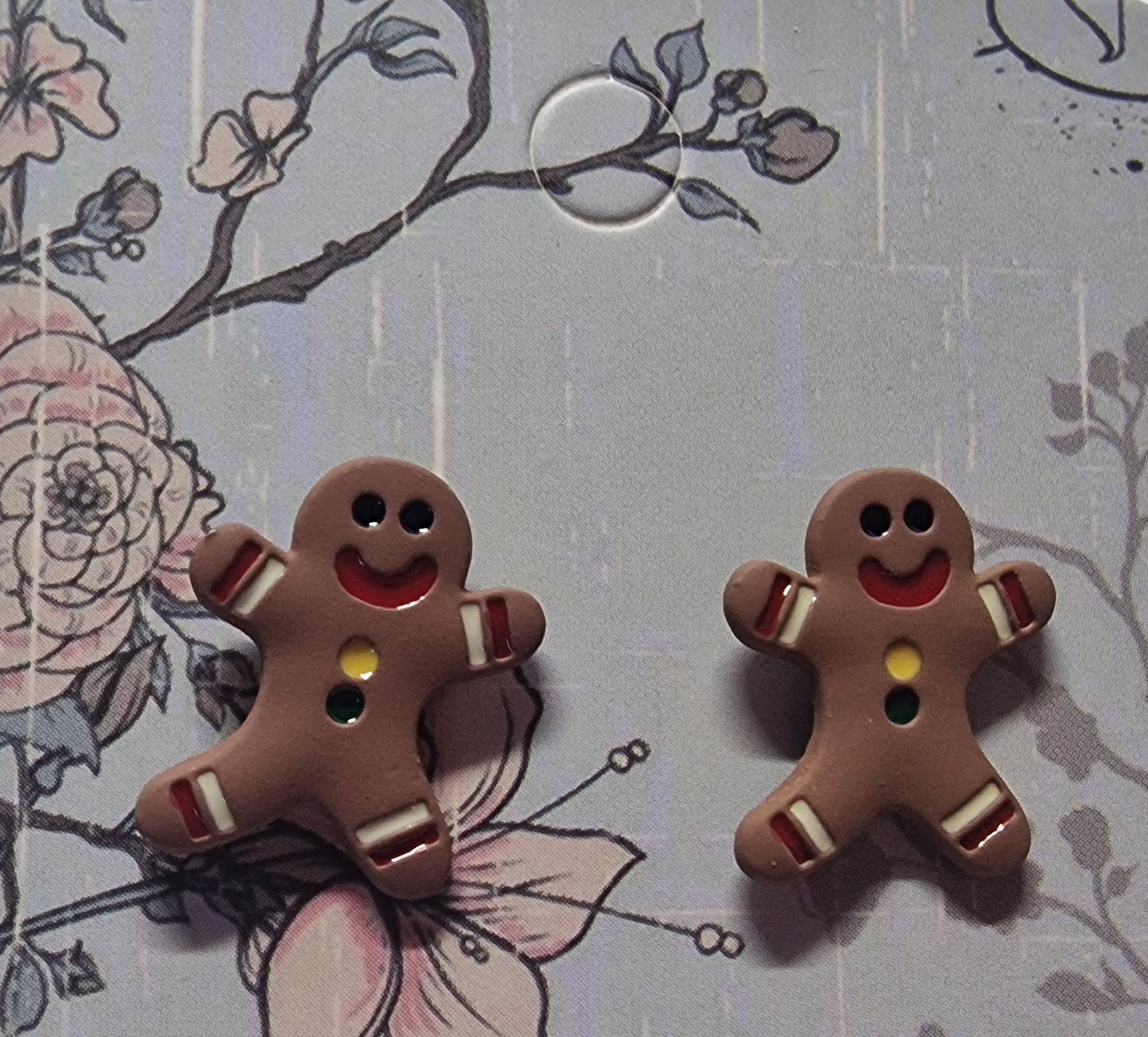 Christmas Design Stud Fashion Earing Gingerbread Man - NB Store