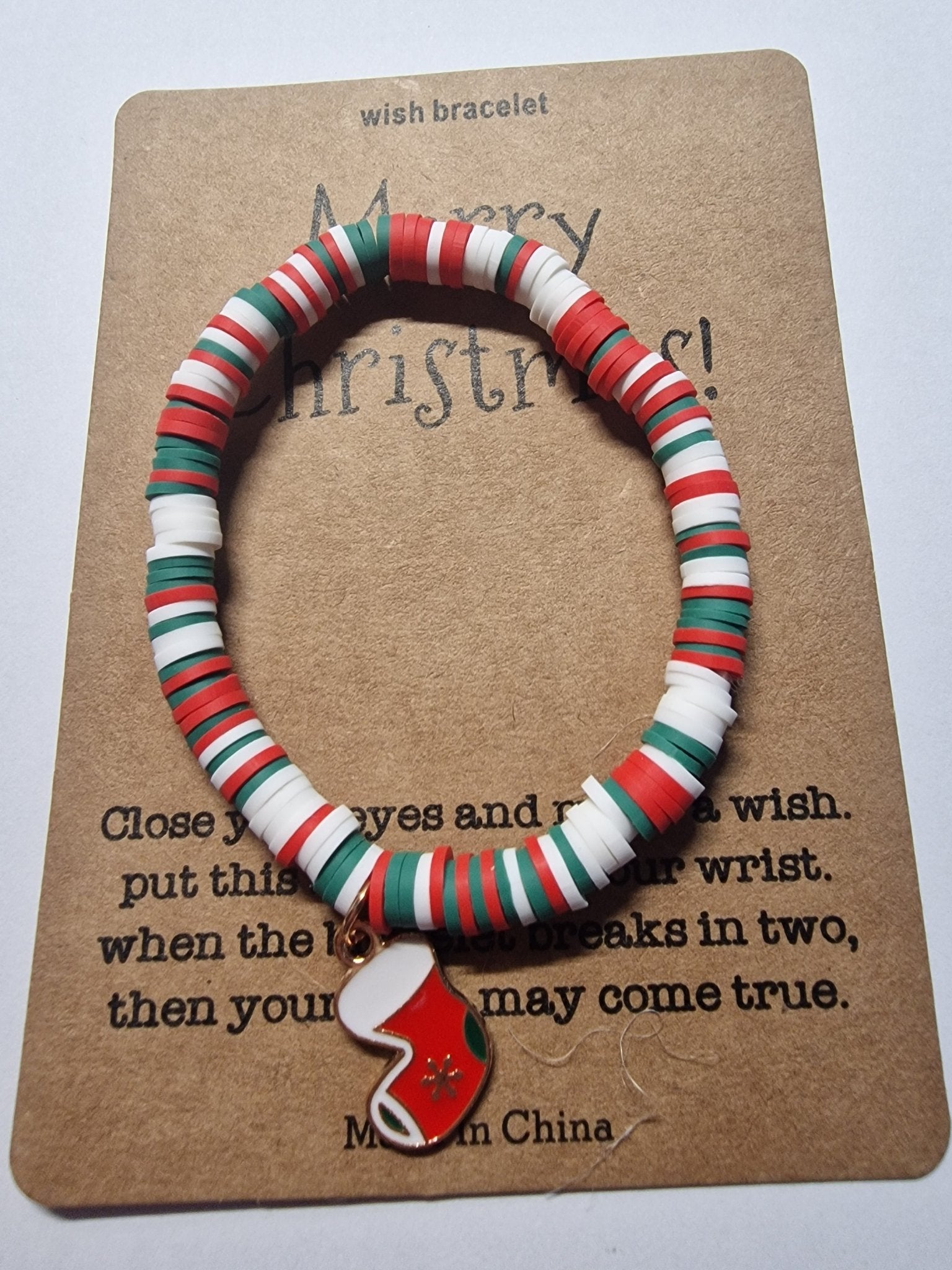 Christmas Charator Charm Braclet (Beaded) - NB Store