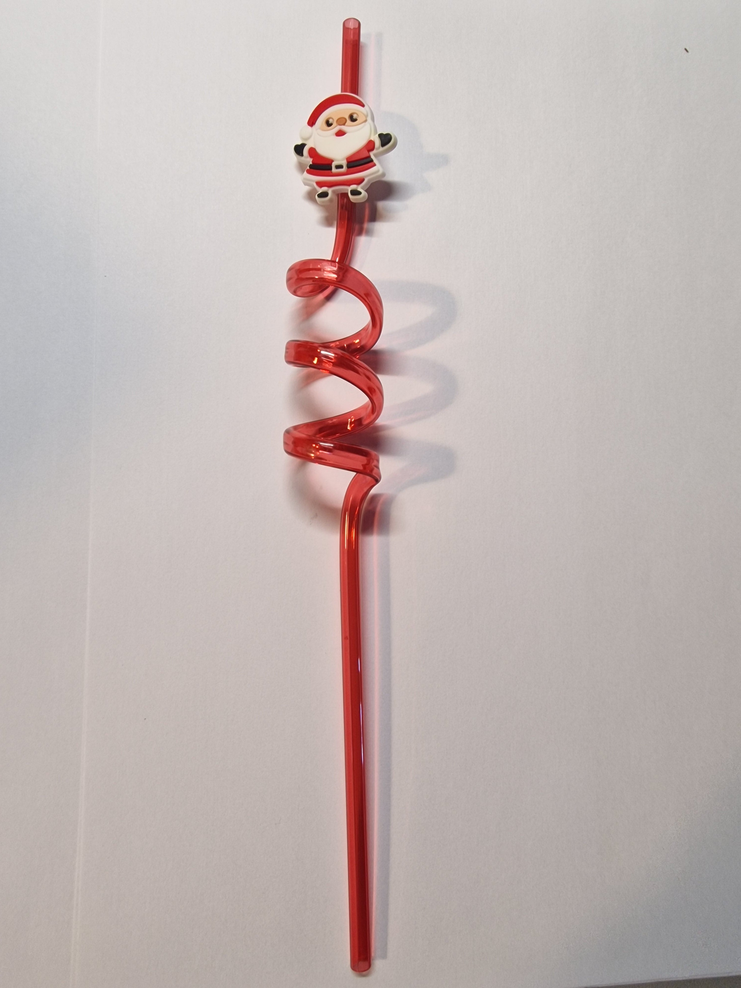 Creative Santa Claus Christmas Series Reusable Straws