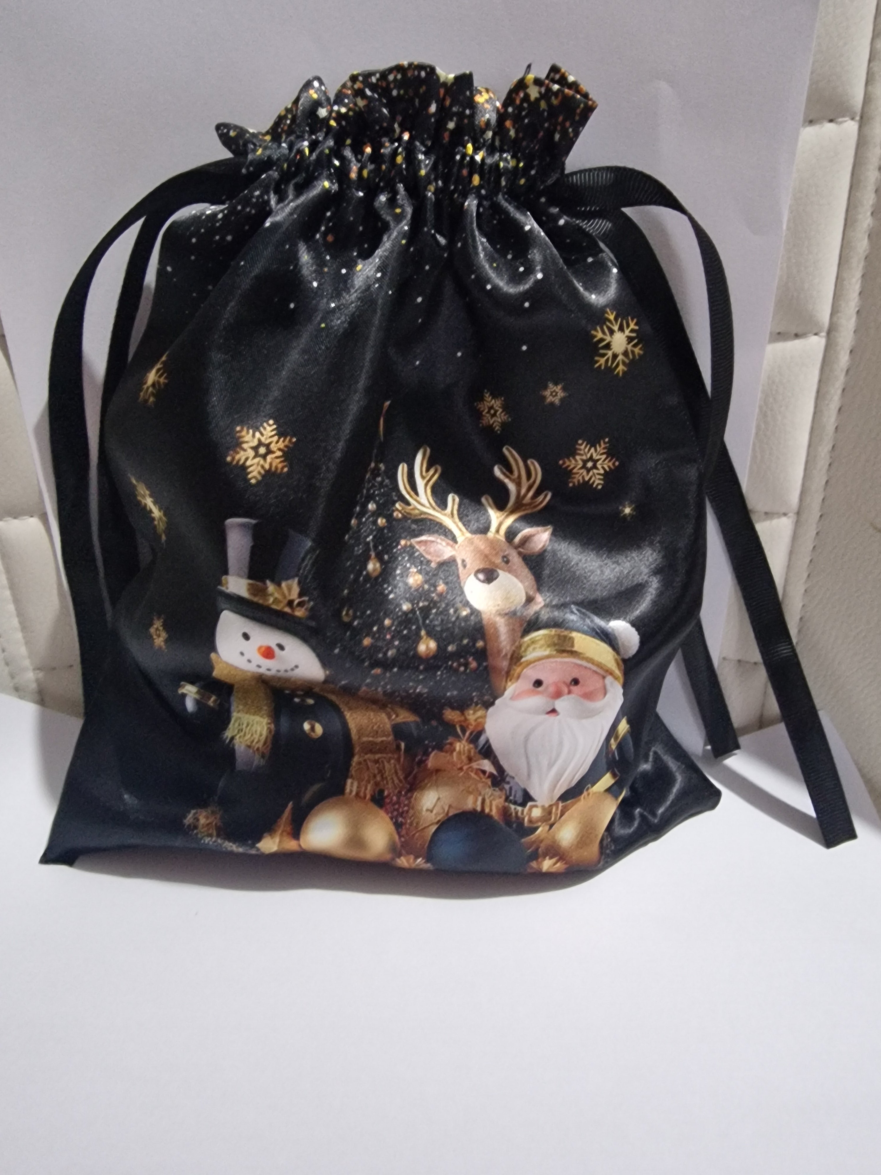 2pc Christmas Gift Drawstring Bags