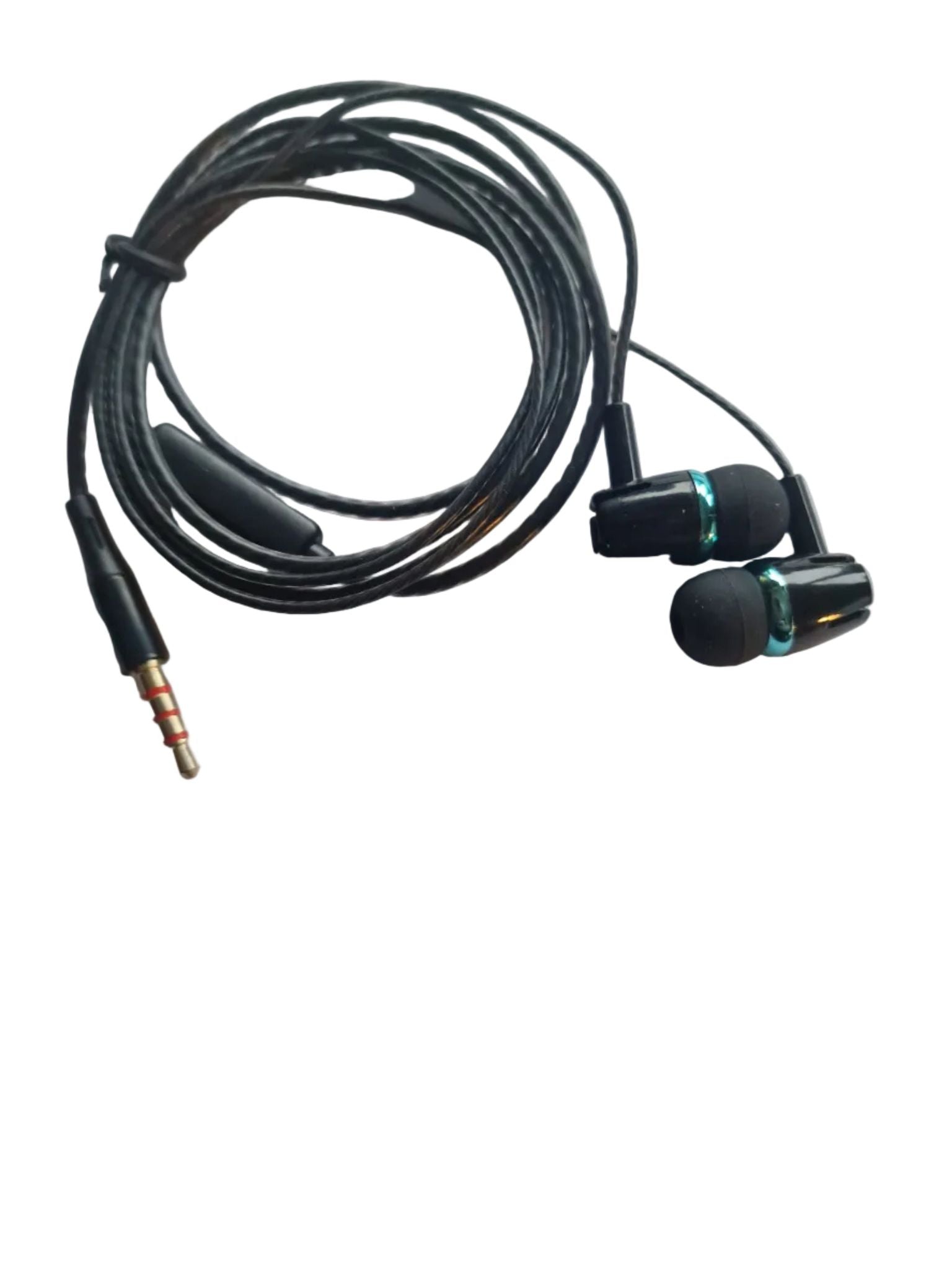 In ear headphones black and blue