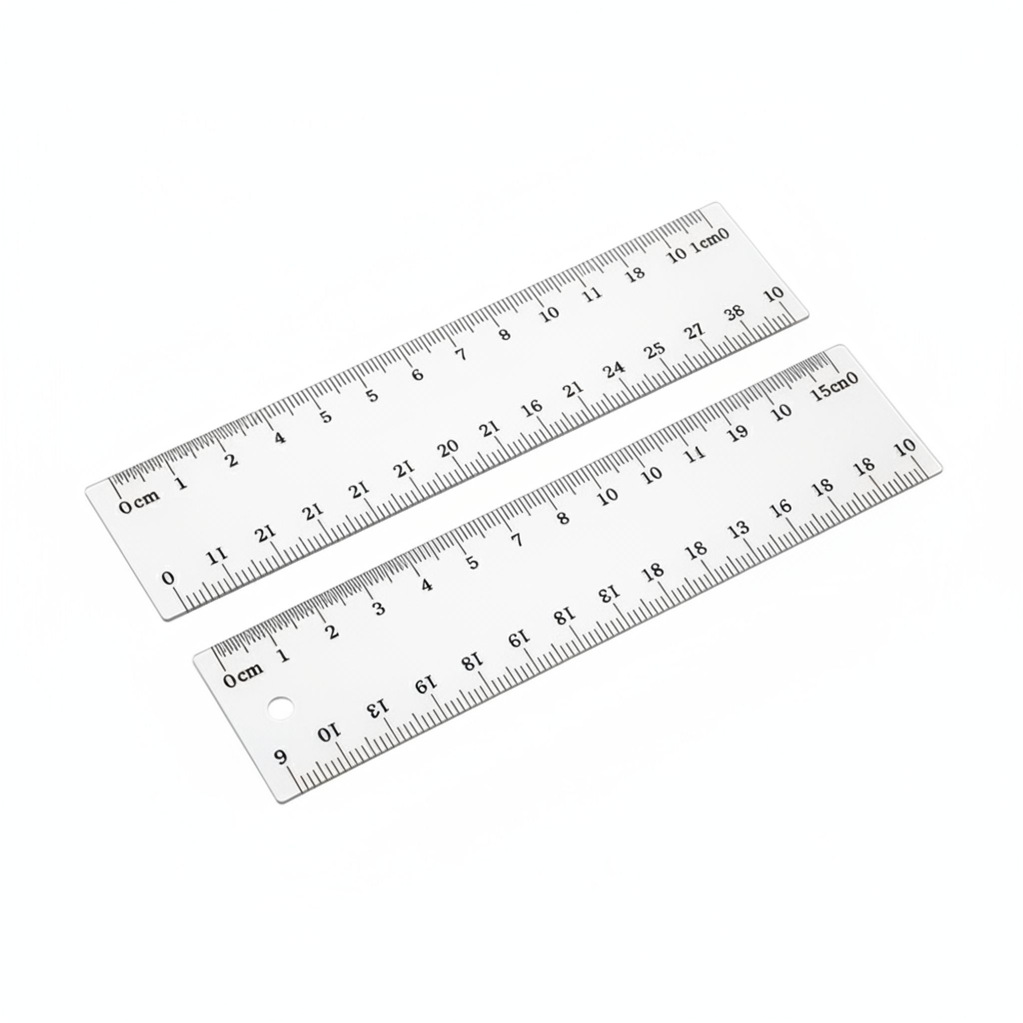 (2Pc) Clear Rulers 15cm