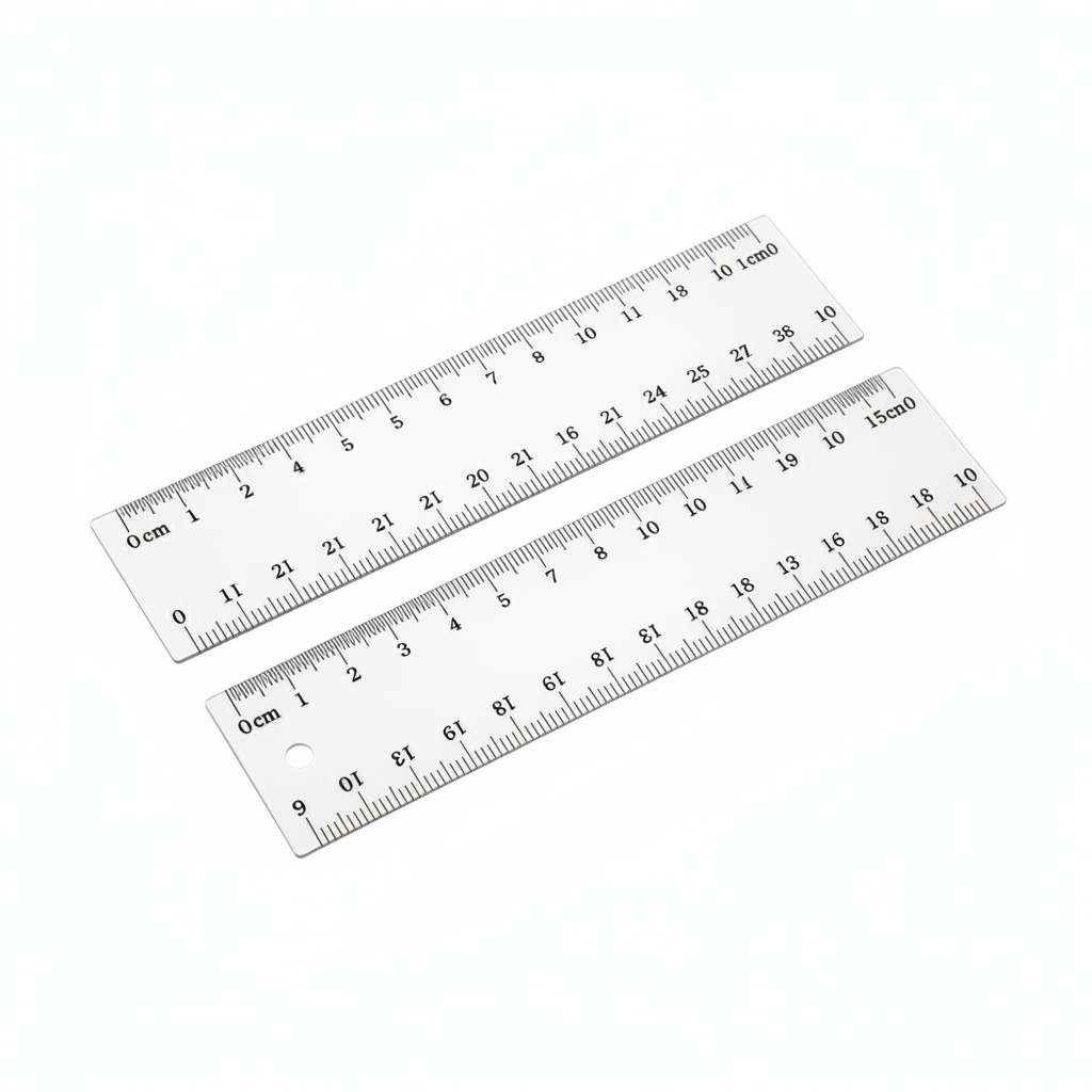 (2Pc) Clear Rulers 15cm