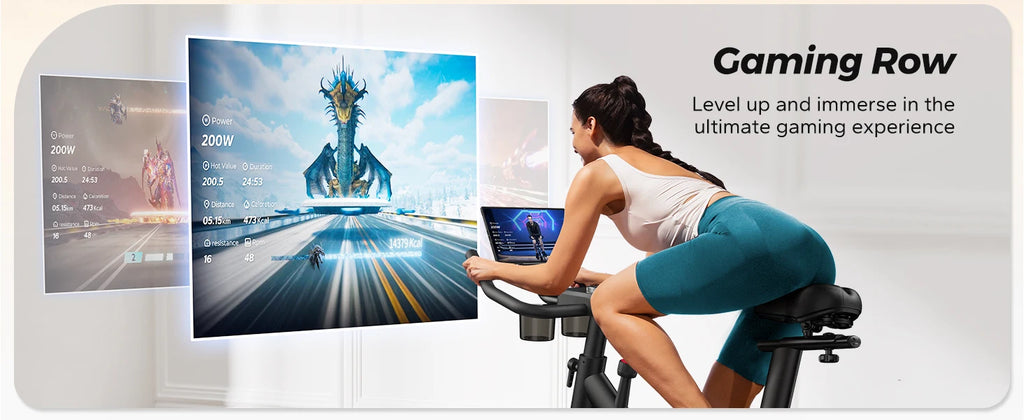 MERACH Exercise Bike - Brake Pad Stationary Bike with Tablet Mount & 270lbs Capacity