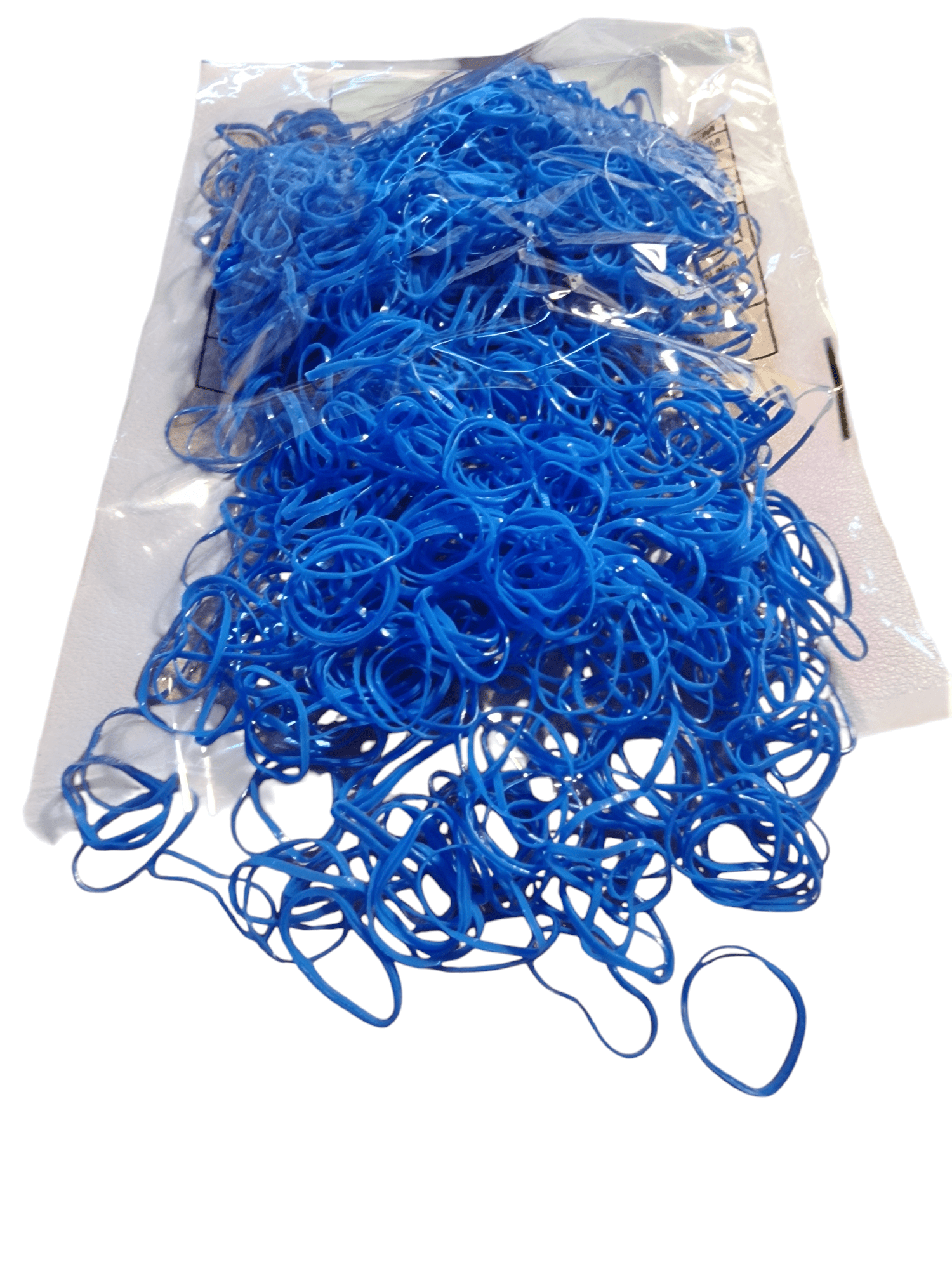 1000 - Pack Disposable Hair Ties with Storage Bag Blue - NB Store