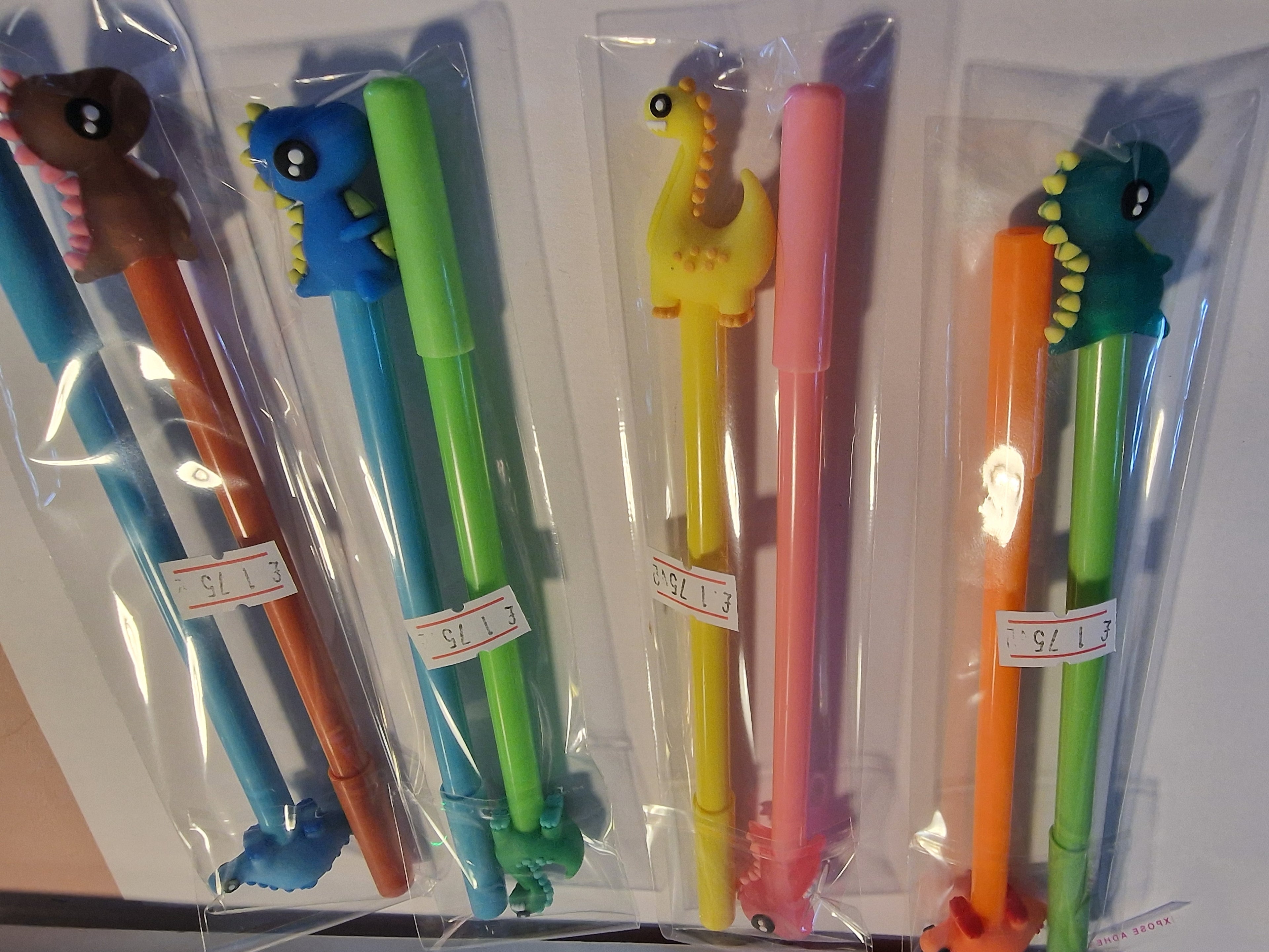 Dinosaur Gel Pens 2pc