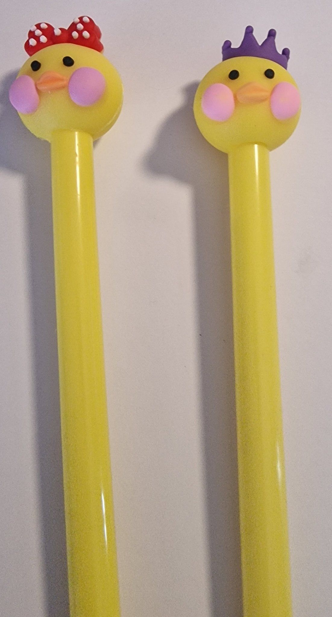 2 - Pc Cute Duck Novelty Gel Pens - NB Store