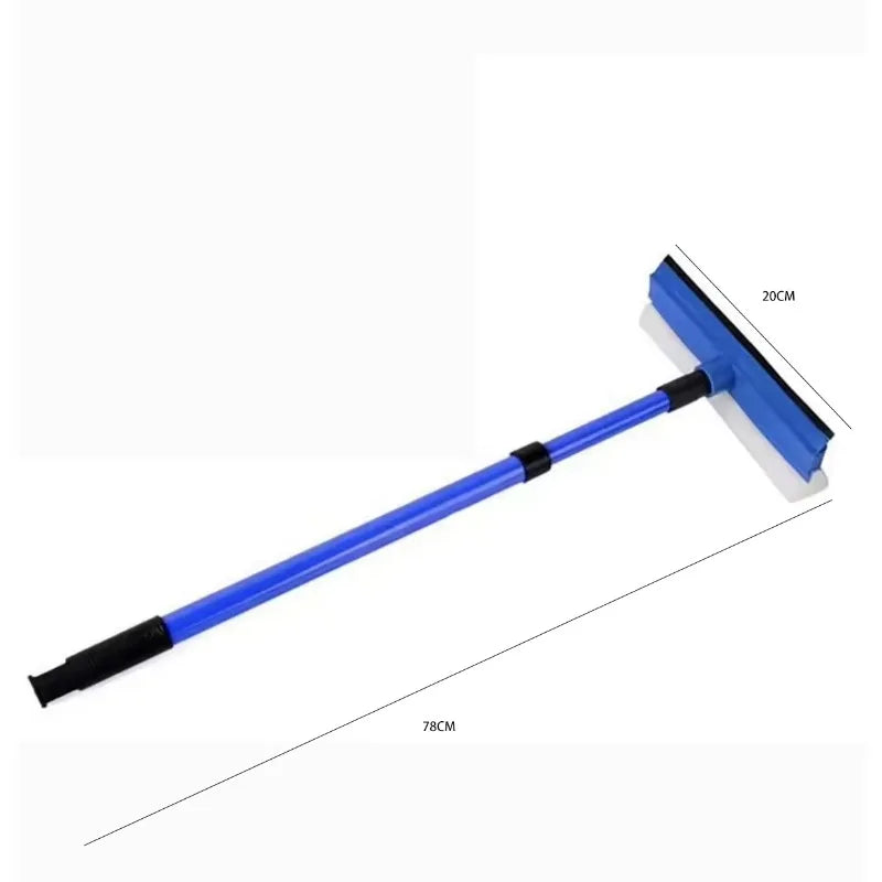 2-in-1 Retractable Window Cleaner - Sponge Brush for Car & Home Glass