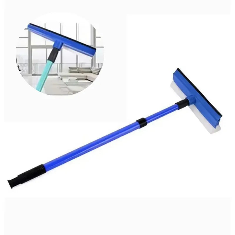 2-in-1 Retractable Window Cleaner - Sponge Brush for Car & Home Glass