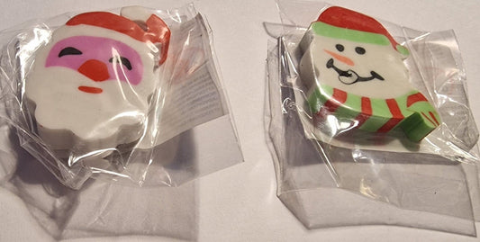 2 Christmas Erasers - NB Store