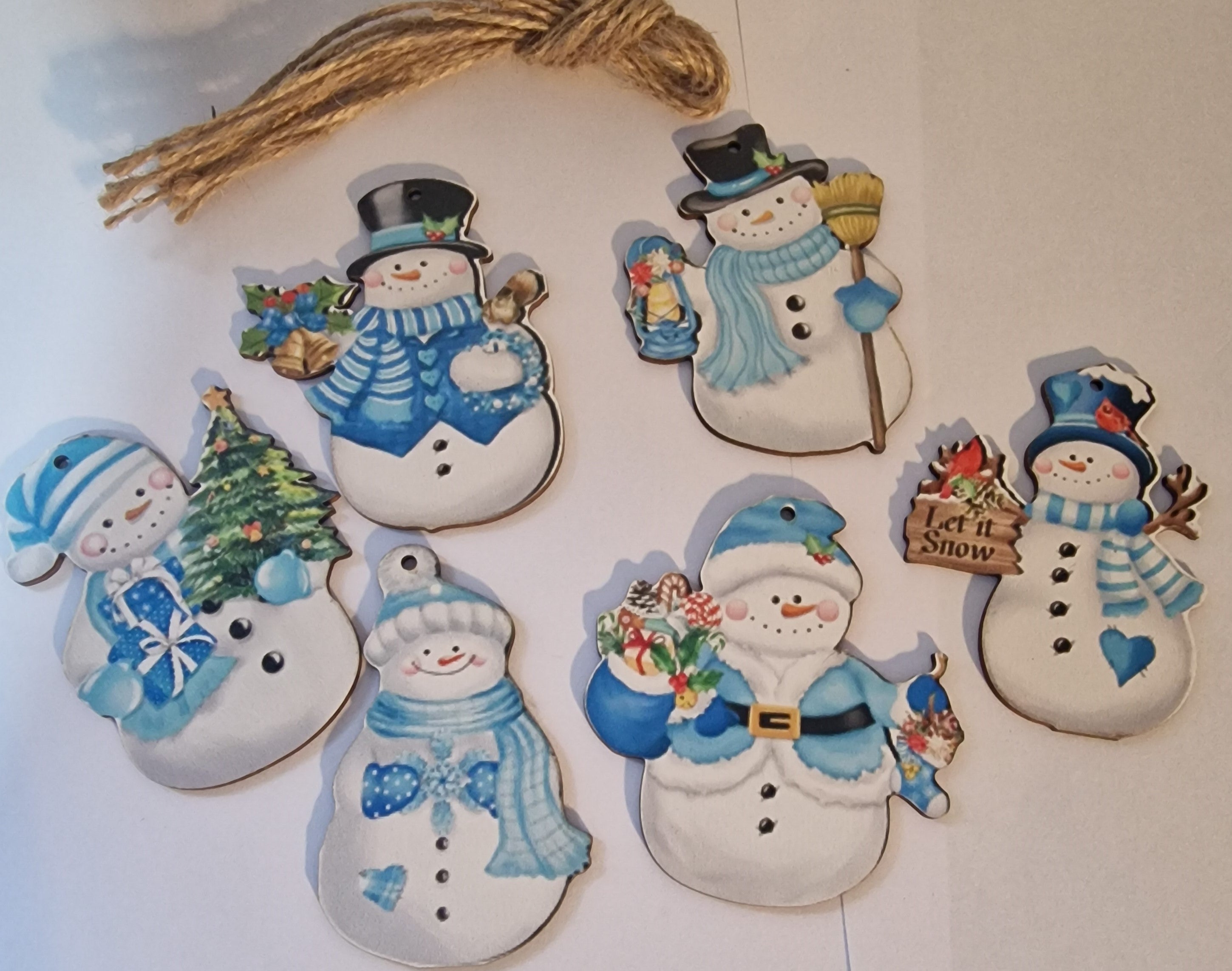 1pc Hanging snowman