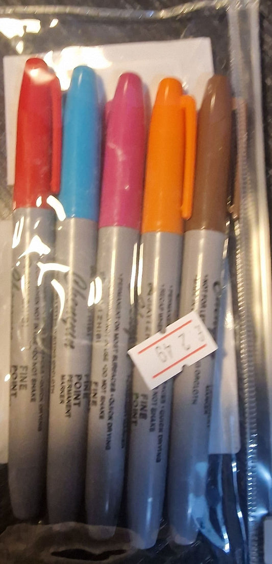 5PC Coloured Staplio pens
