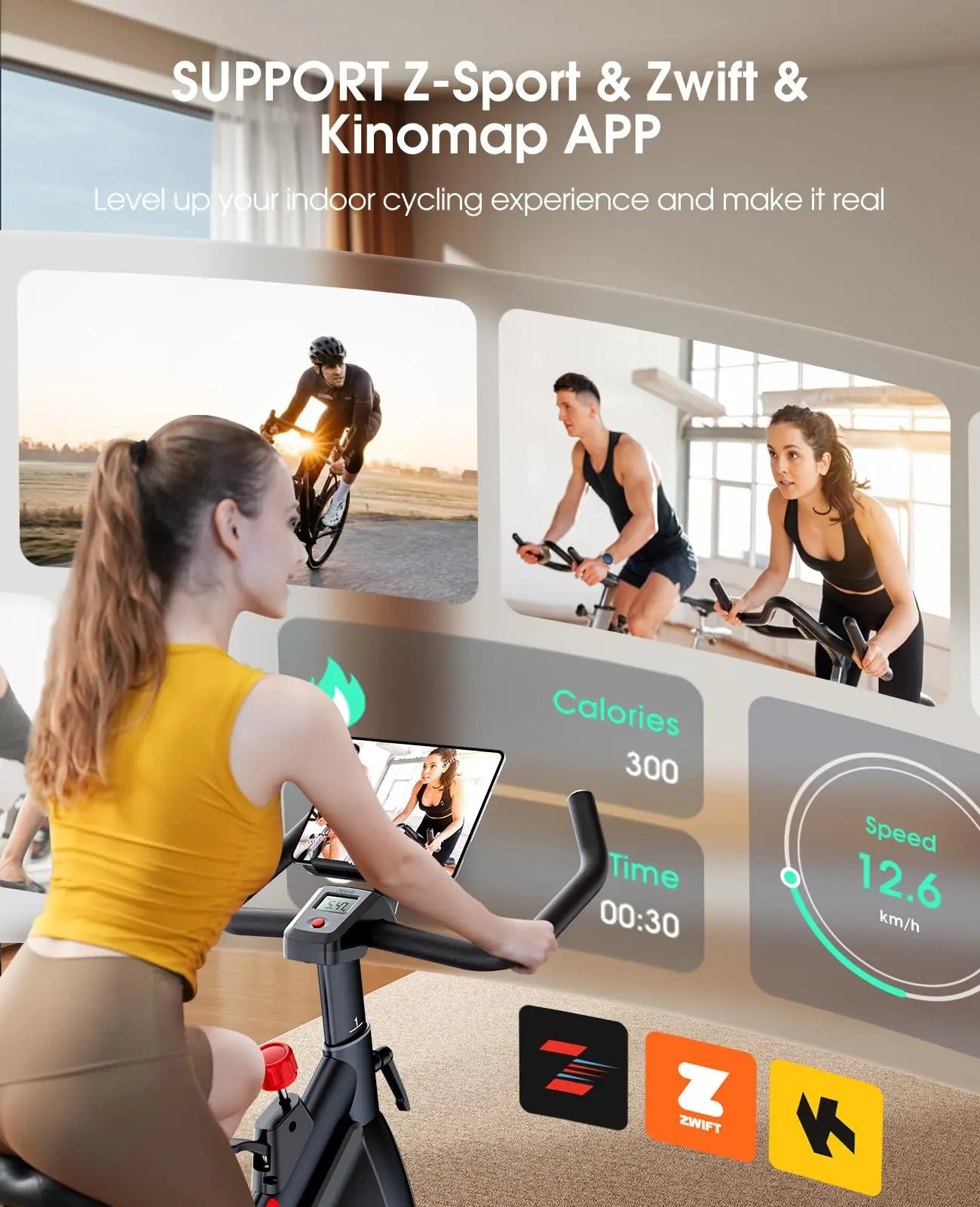 2025 NEW Magnetic Resistance Stationary Bike Ultra-Quiet Exercise Bike for Home Gym Equipment with Ideal for Adults Home Workout