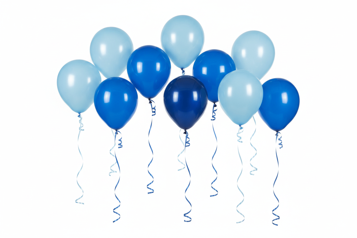Blue Balloons - 10 Piece Party Pack - NB Store