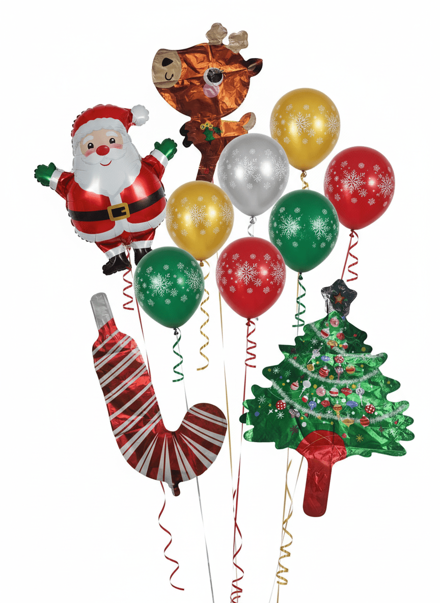 1pc Assorted Helium Christmas Balloons - Festive Party Pack Nut Cracker - NB Store