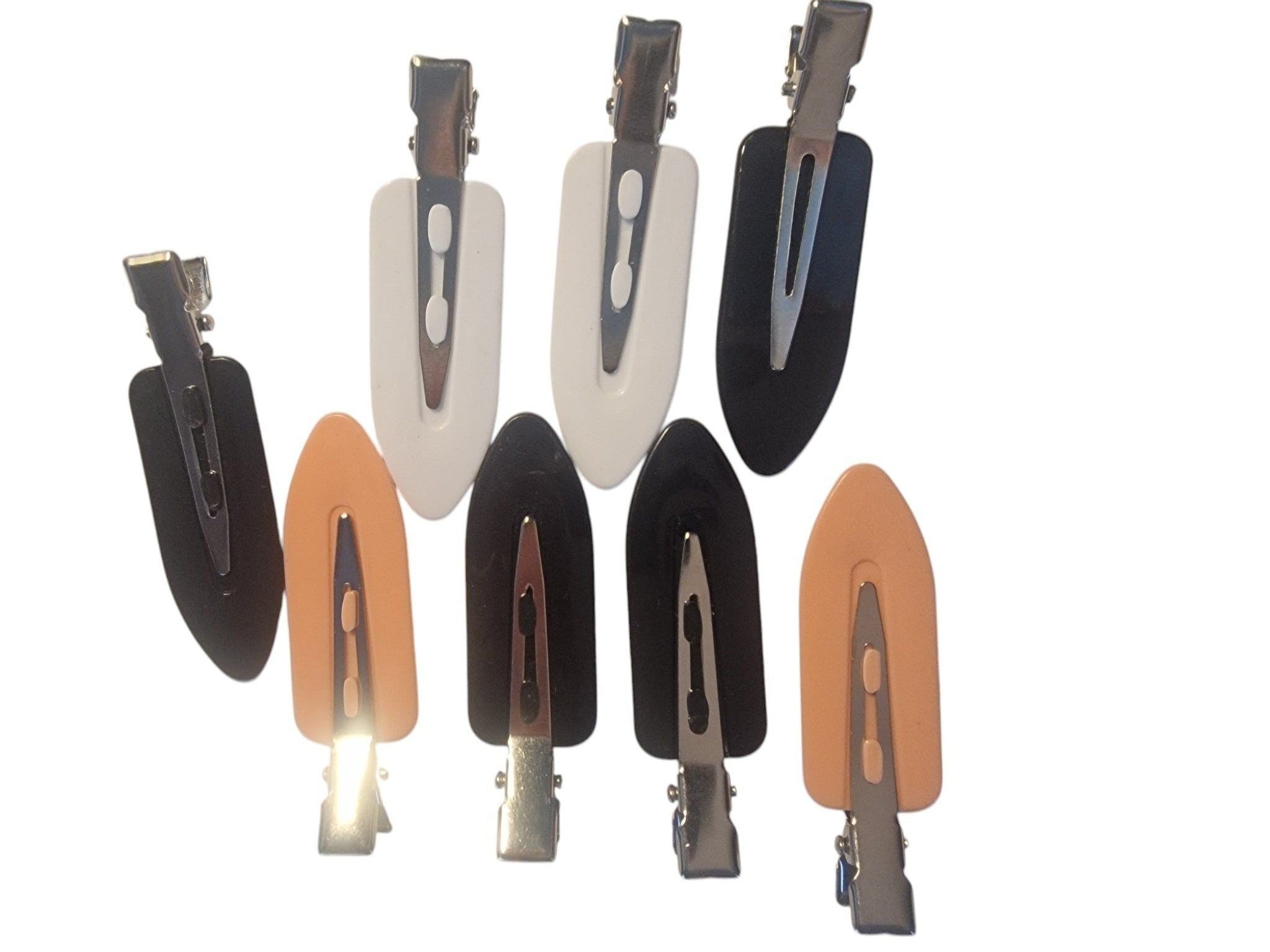 8 pc colour hair clips